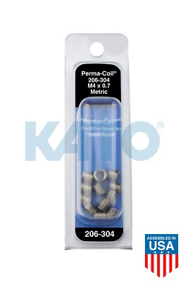 M4X0.7 Thread Repair Pack Perma-Coil 206-304 (12 Insert) Helicoil 5546-4