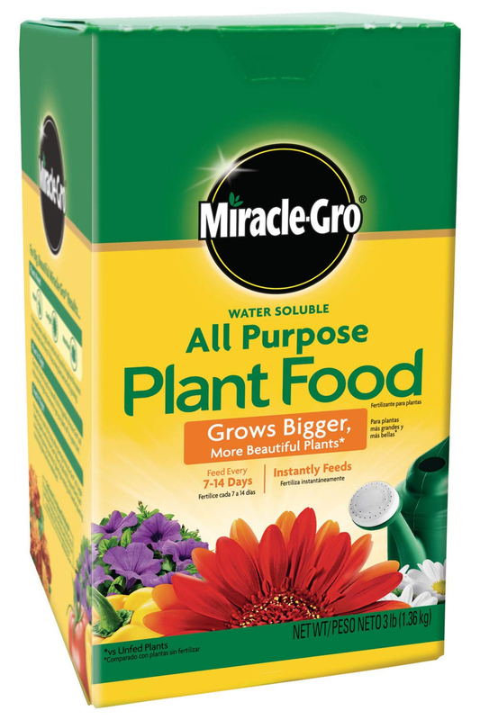 Miracle-Gro Water Soluble All Purpose Plant Food Fertilizer 3 lbs NPK 24-8-16