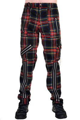 【新品未使用】Tiger of London ￼コットンジップパンツ34 Tiger of London Mens Punk Rock Zip Bondage Multi Woolly