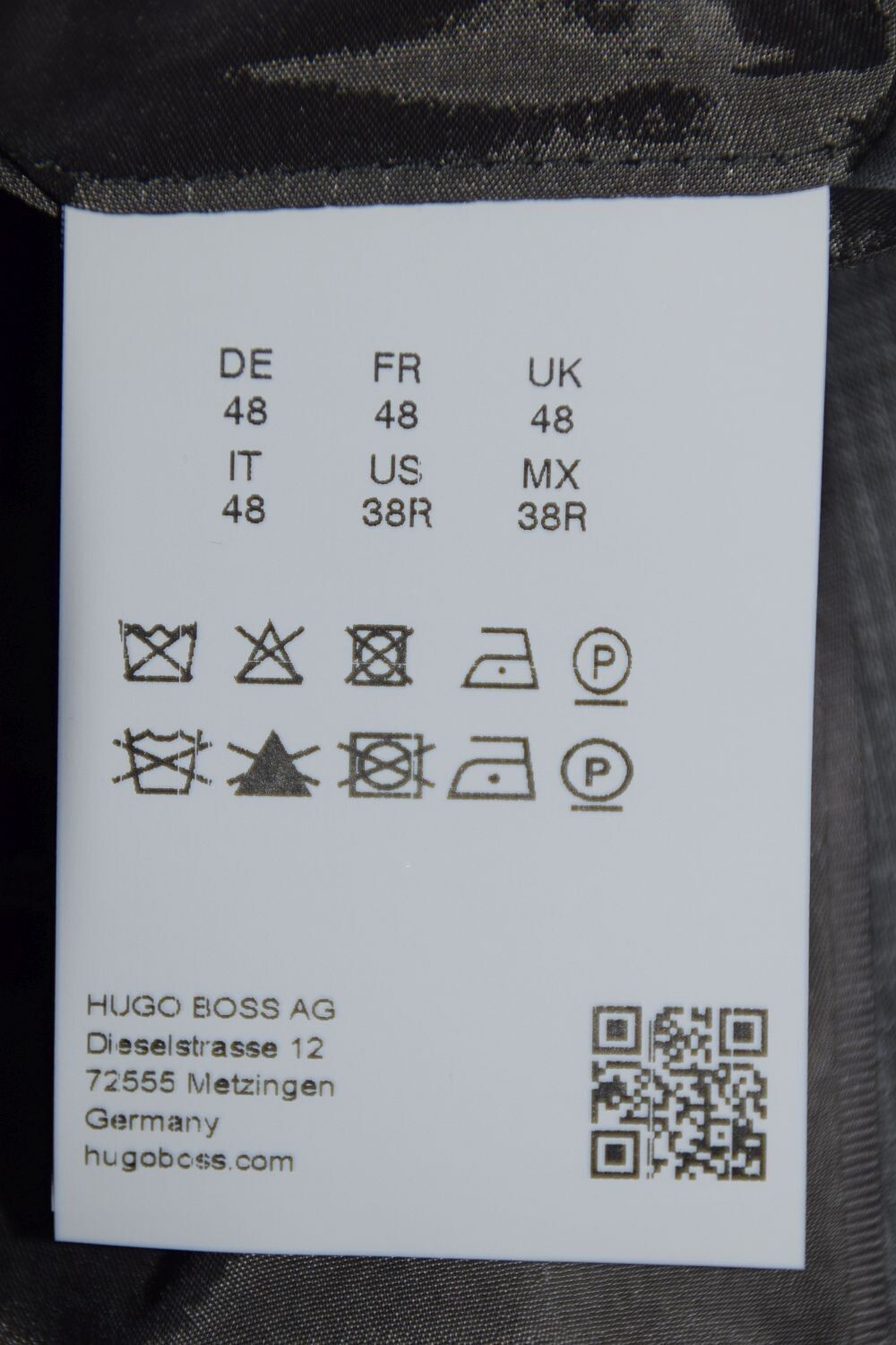 Pre-owned Hugo Boss Suit, Mod. Johnstons4/lenon1, Size 38r, Regular Fit, Stretch Tailoring In Gray