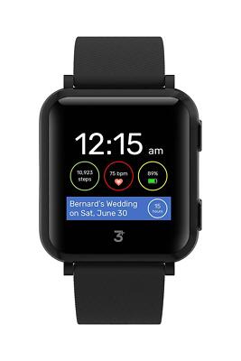 3Plus Vibe Digital SmartWatch Fitness Tracker w/Color TFT Display