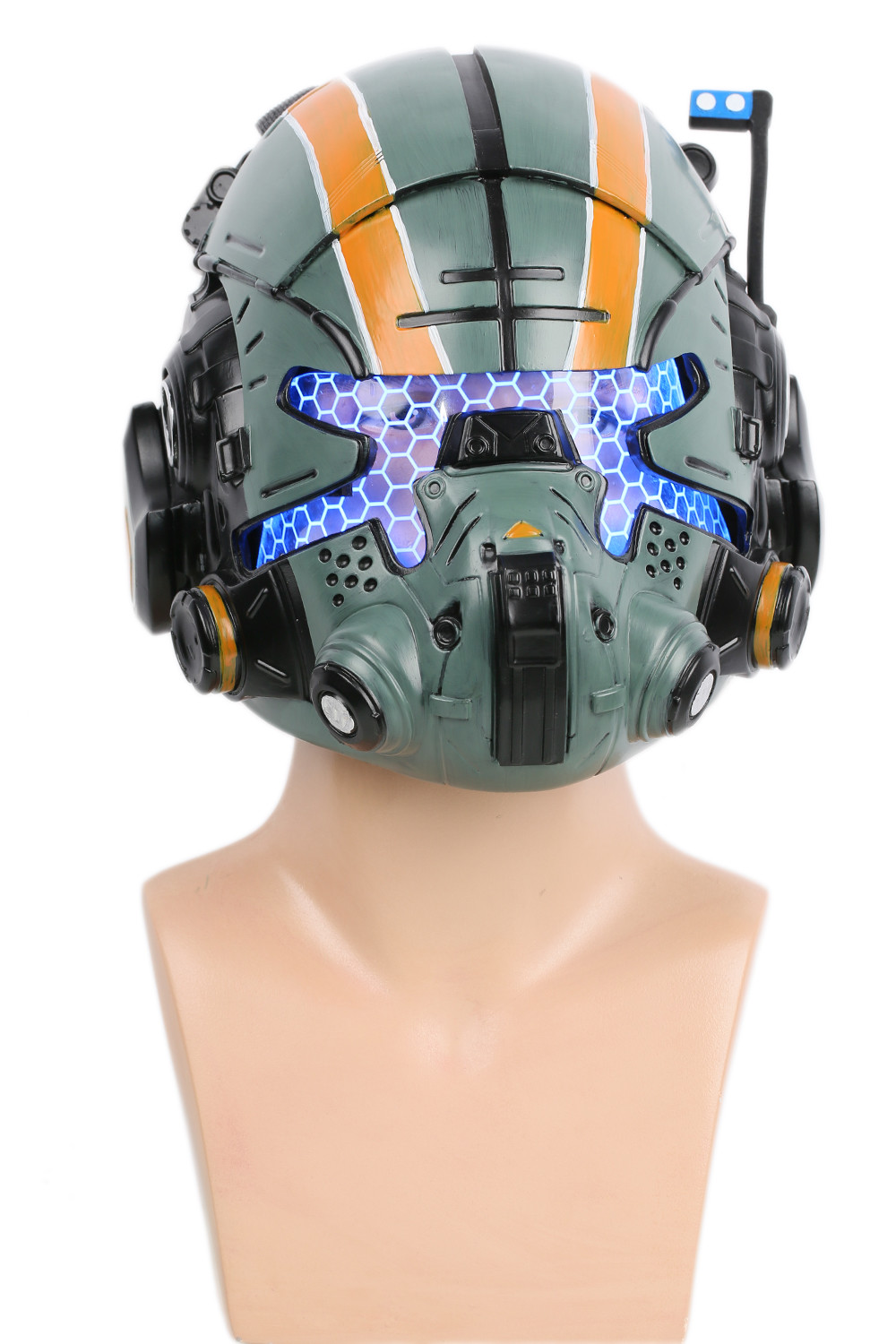 Xcoser製　Titanfall 2 パイロットヘルメット　ジャッククーパー Titanfall 2 Jack Resin Cooper Helmet Deluxe LED Mask for Men