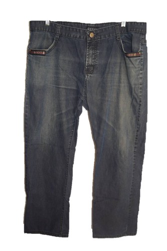 デニム・ジーパン Patchwork denim jeans with gucci rosso ancora Patchwork Denim Jeans With Gucci Rosso Ancora | italist