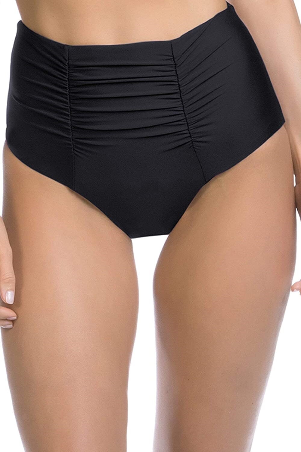 Becca by Rebecca Virtue 186772 Womens High Waist Bottom Swimwear Black Size S