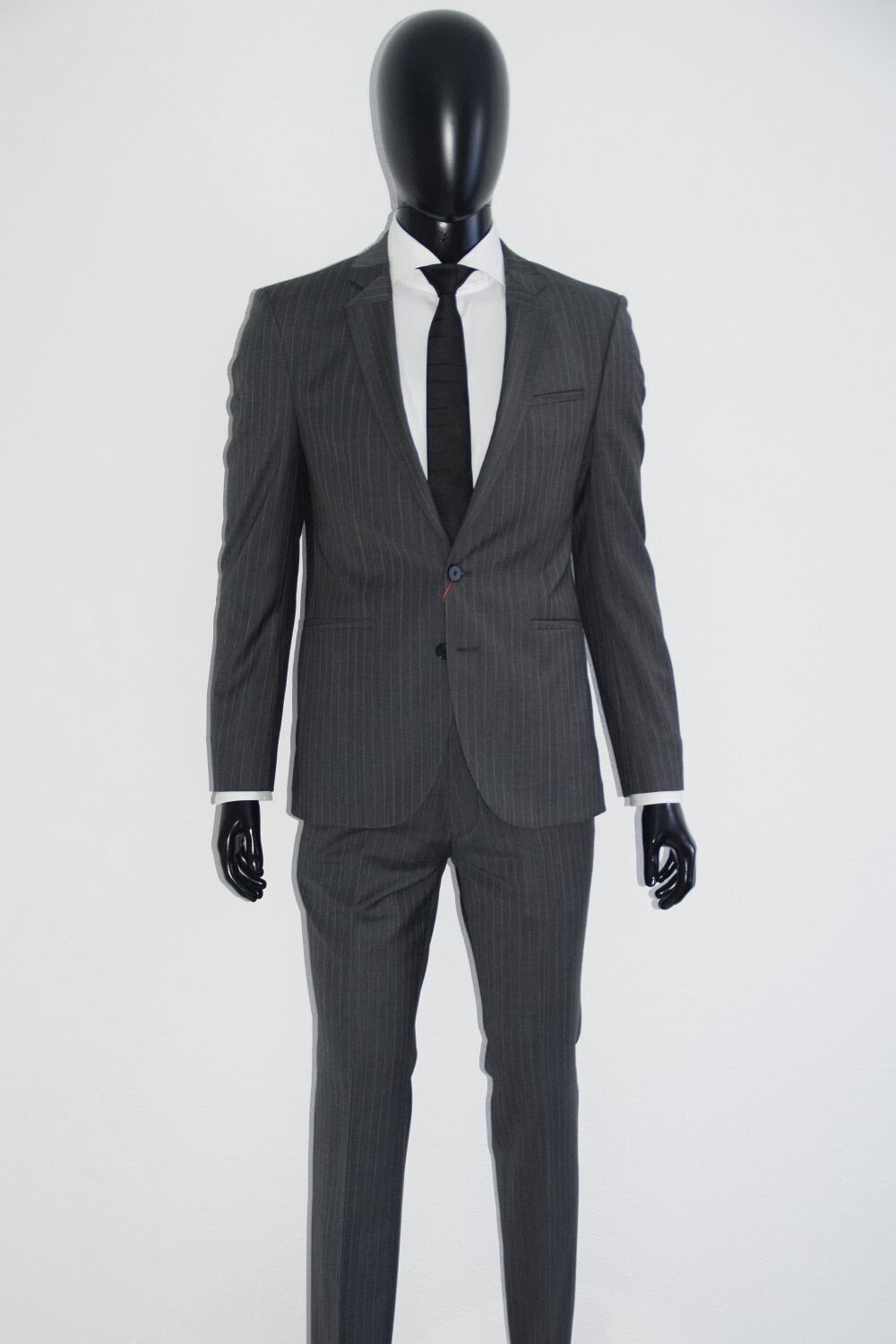 Pre-owned Hugo Boss Hugo By  Anzug, Mod. Alons/henrin, Size 48 / Us 38r, Super 120 In Gray