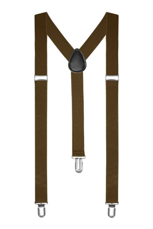 Braces / Suspenders One Size Fully Adjustable Y Shaped With Strong Clips
