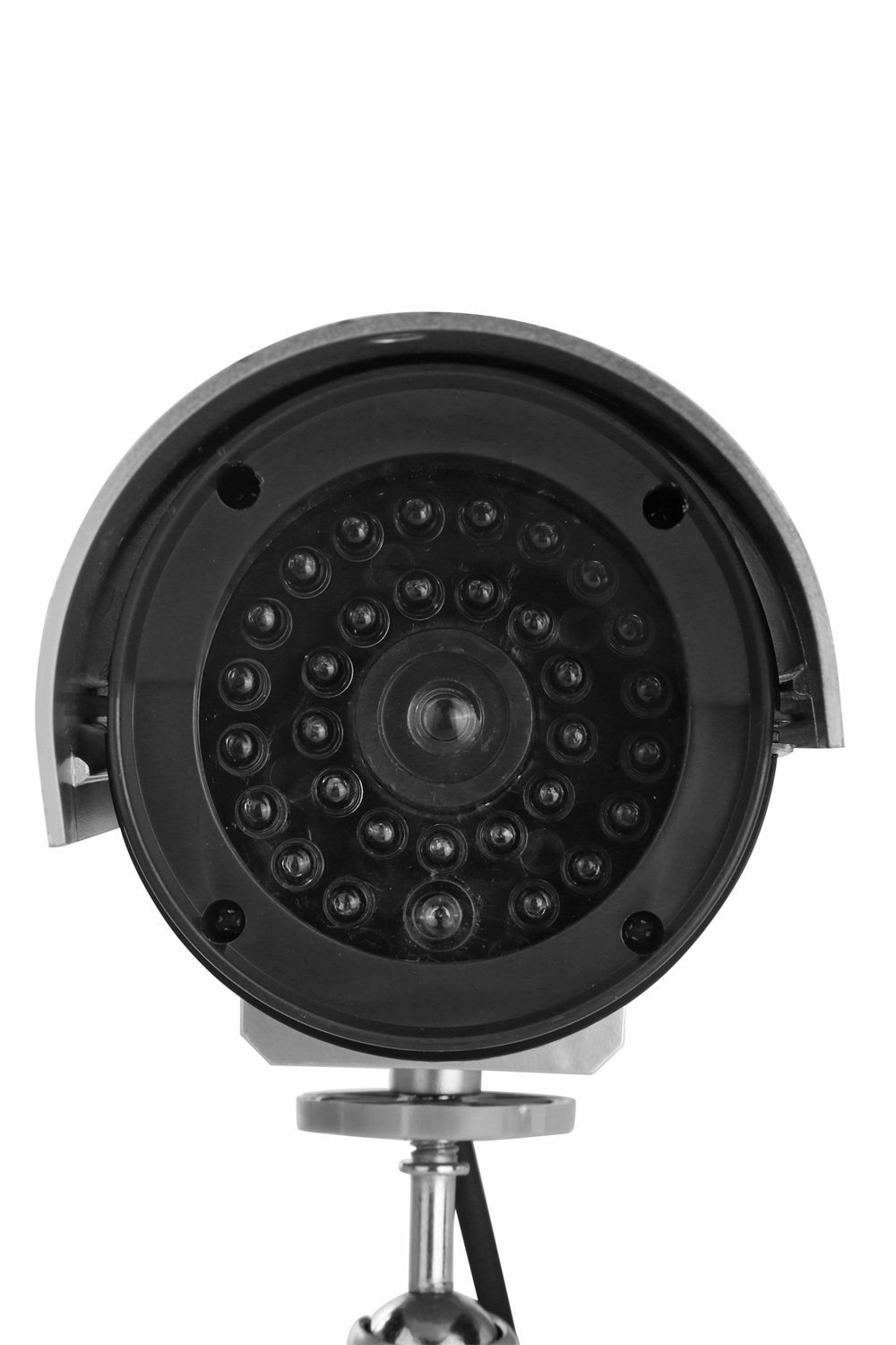2 Pack Dummy Security Camera Fake Bullet CCTV Surveillance System Look Recording