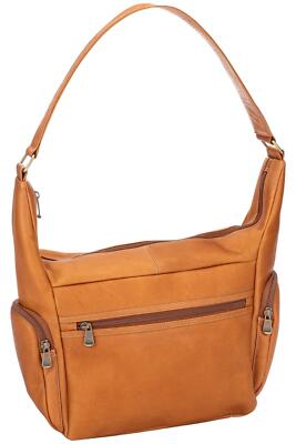 Le Donne Leather Aria Hobo Shoulder Bag Tan
