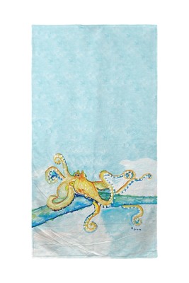 Betsy Drake Gold Octopus Beach Towel