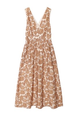 Pre-owned Xirena Rayven Dress In Cream Toffee - Size M
