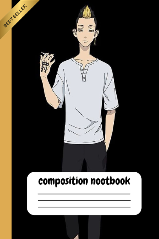 Tokyo Revengers Composition Notebook Takemichi Mikey Draken Otaku Gift 110 Pages