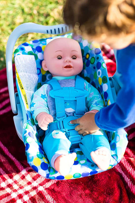 Joovy Toy Car Seat, Doll Accessory, Doll Furniture, Blue Dot