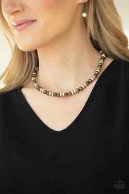 Paparazzi ZEN YOU LEAST EXPECT IT brass necklace