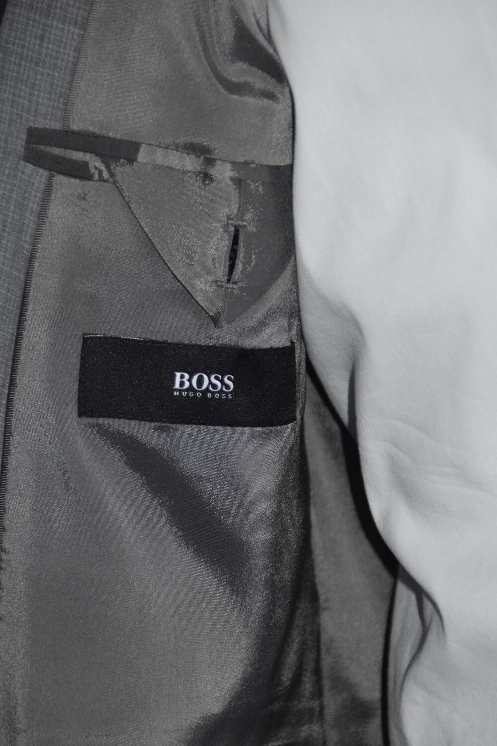 Pre-owned Hugo Boss Suit, Mod. Johnstons4/lenon1, Size 38r, Regular Fit, Stretch Tailoring In Gray