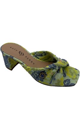 Katy Perry Twisted Heeled Sandals The Tooliped Green Fig Drape
