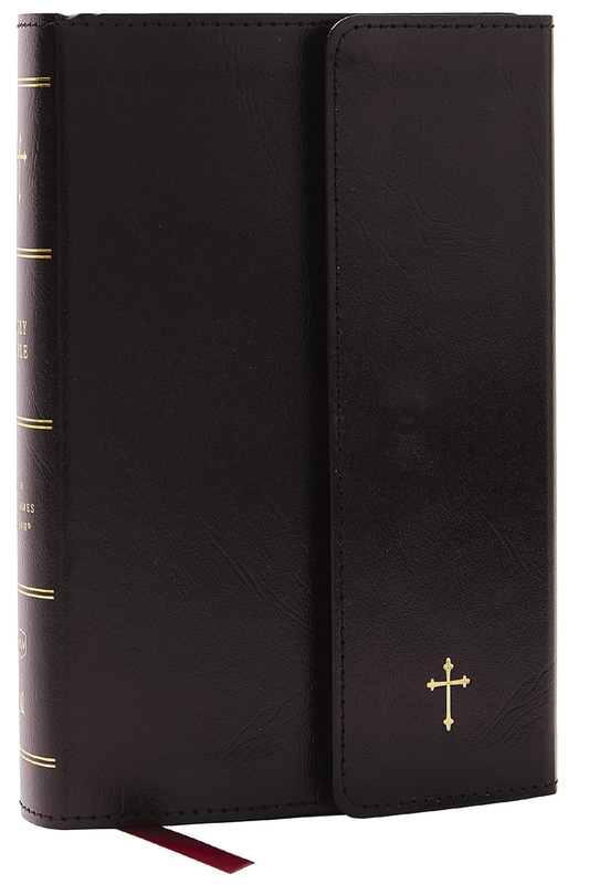 NKJV Compact Paragraph-Style Bible W/ 73,000 Cross References, Red Letter, Comfo