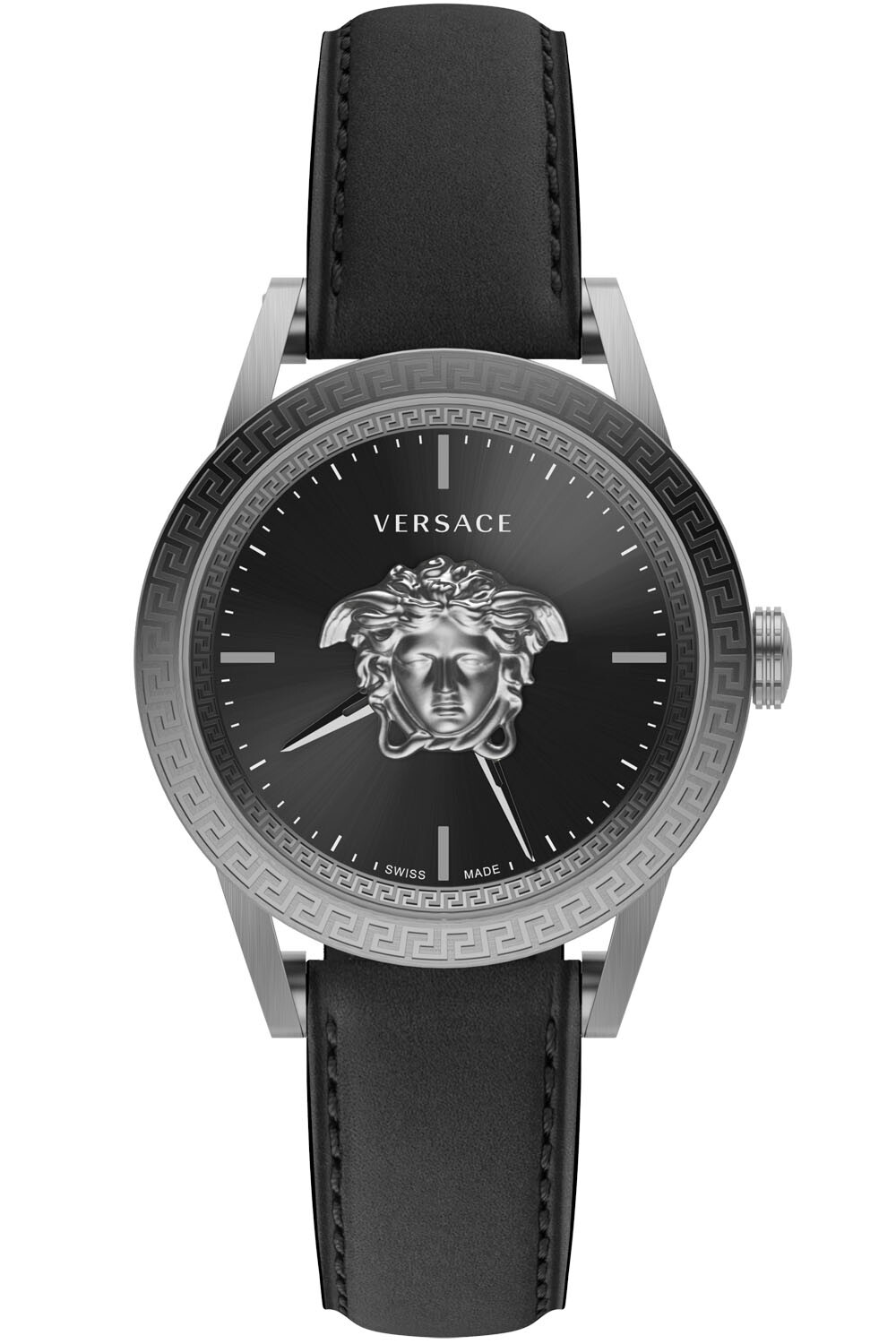 Preowned Versace Men's Watch Verd01220 Palazzo Swiss Made Wristwatches