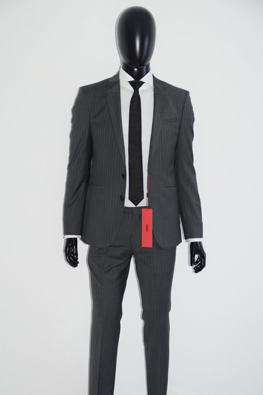Pre-owned Hugo Boss Hugo By  Anzug, Mod. Alons/henrin, Size 48 / Us 38r, Super 120 In Gray