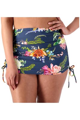 Jantzen Side Tie Over Skirt Floral Enchantment