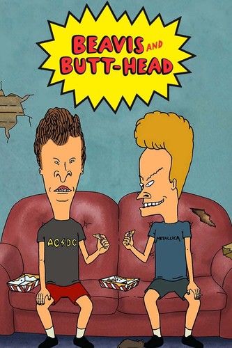 ☆Beavis and Butthead☆ ポスター　Vintage MTV Vintage 1993 MTV Beavis and Butthead Superheroes Mini Poster