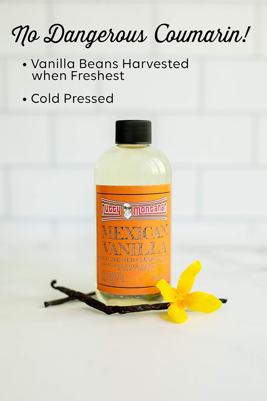 Authentic Real Pure Mexican Clear Vanilla (White) 16 Ounce Cold Pressed No Couma