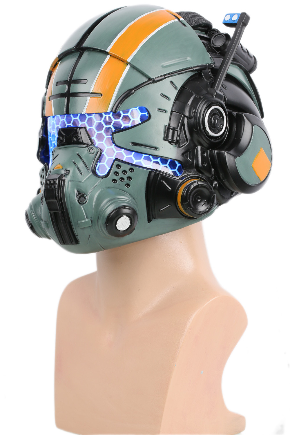 Xcoser Titanfall 2 Jack Cooper Helmet LED Cosplay Mask Resin