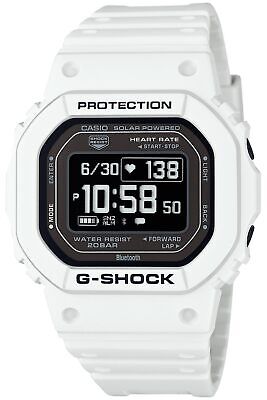 Pre-owned Casio G-shock Dw-h5600-7jr G-squad Bluetooth Gps Solar Usb Charging Watch 44.5mm