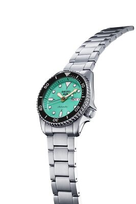 Pre-owned Seiko 5 Sports Skx Style Sbsa229 Mechanical Men's Watch Green W/box - Fedex