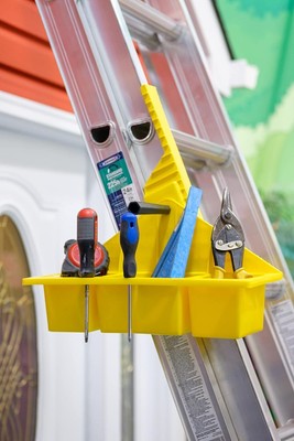 Jokari Universal Rotating Ladder Tray. Hold Tools, Nails, Screws, 1, Yellow 