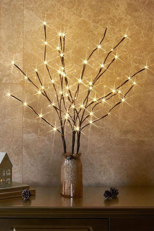 EAMBRITE Twig Lights Mains Powered Christmas Decor Branch Lights for Vase