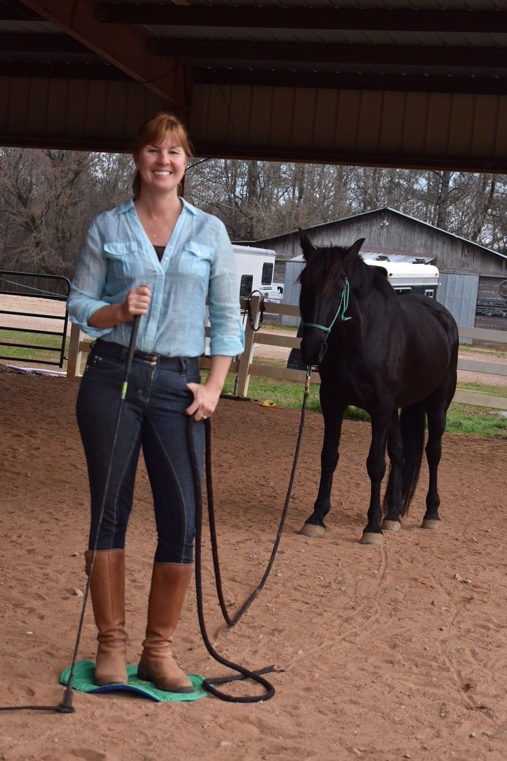 Horse Training - Slick Spot - Stand your ground. Fits Parelli style of training