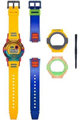 Pre-owned G-shock Casio  G-b001mve-9jr Carbon Core Men Watch Bluetooth Removable Bezel