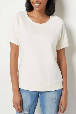 Studio Park x Amy Stran Short-Sleeve Sweatshirt Sweatshirt Cream