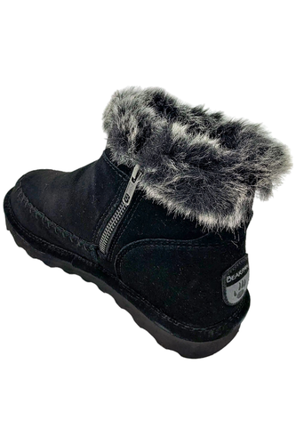 BEARPAW® Doyal Suede Water & Stain Repellent Ankle Boot Black