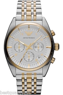 【本体のみ】EMPORIO ARMANI AR-5962 EMPORIO ARMANI CLASSIC 2,TWO TONE SILVER,GOLD+CHRONOGRAPH+