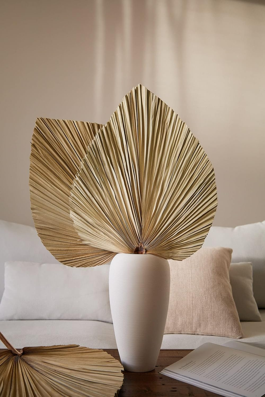 Dried Palm Leaves 5Pcs 18'' Large Natural Trimmed Spear Tropical Fans Boho Weddi