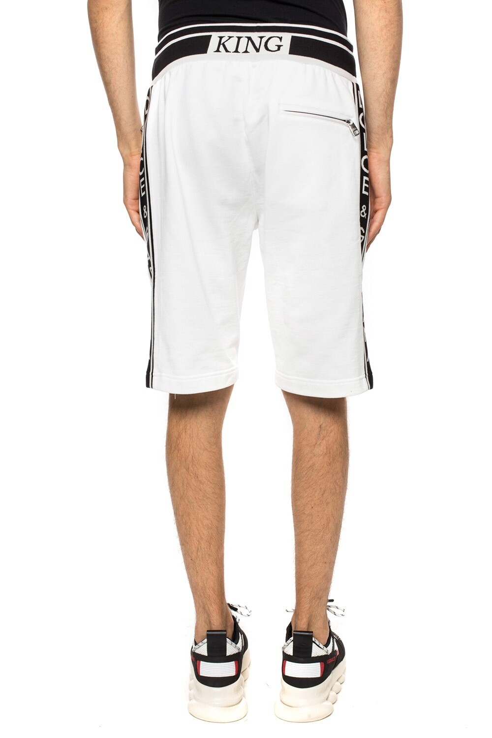 Pre-owned Dolce & Gabbana Shorts, High End Designer Men's Wear (gywuat) In White
