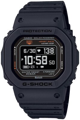 Pre-owned Casio G-shock Dw-h5600-1jr Black G-squad Sport Digital Men's Watch With Box