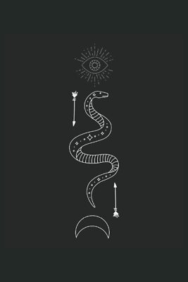 Serpente Occulto: Icona dei serpenti Gothic Wicca Regali Notebook Fodera (format