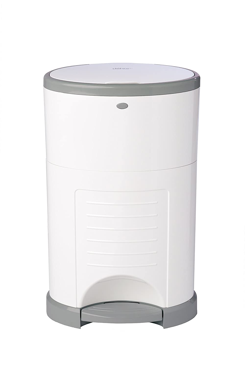 Pail Waste Storage Basket Bucket Odor Control Plastic Trash Can White