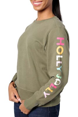 Studio Park x Shawn Killinger Crew Neck Holiday Sweatshirt Olive