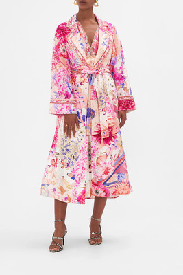 CAMILLA Rose Bed Rendezvous Duster Coat RRP $999