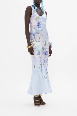 CAMILLA Butterfloria Bias Cut Tank Dress RRP $749