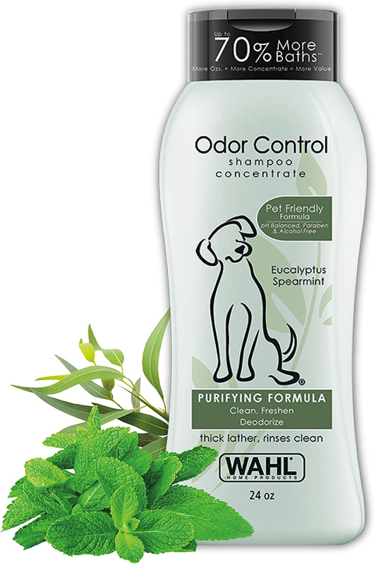 Wahl USA Odor Control Shampoo for Dogs & Pets - Eucalyptus & Spearmint Animal De