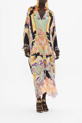 CAMILLA Club Cinemania Wing Collar Kaftan RRP $769