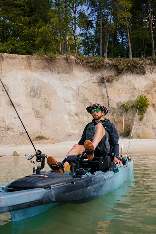 Perception Showdown Sit on Top Pedal Drive Fishing Kayak - Fold Away Lawn Chair