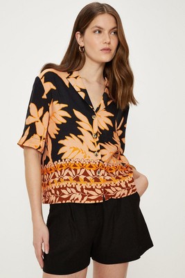 Oasis Printed Shirt Womens Daywear Shirts