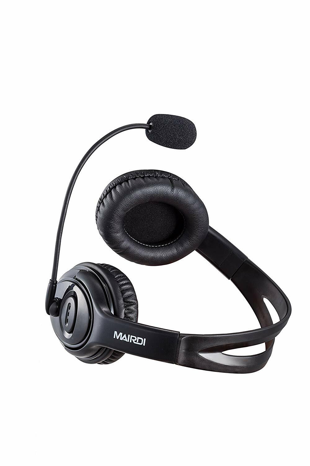 USB Headset Headphone for Skype Call Center With Noise Cancelling Microphone