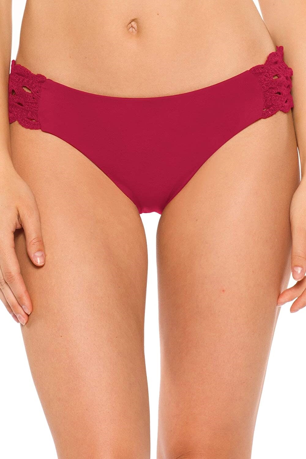 Becca by Rebecca Virtue Women's 181658 Tab Side Bikini Bottom Swimwear Size S