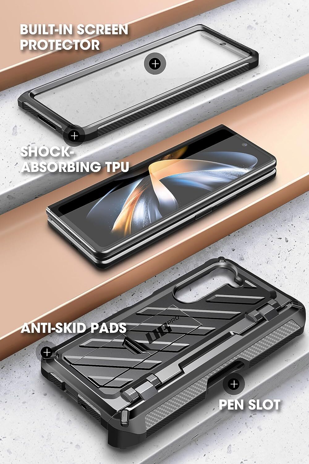 For SamsungGalaxy Z Fold 5 5G (2023) SUPCASE Rugged Case +